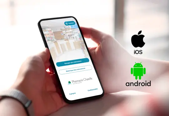 Smartphone avec une application mobile